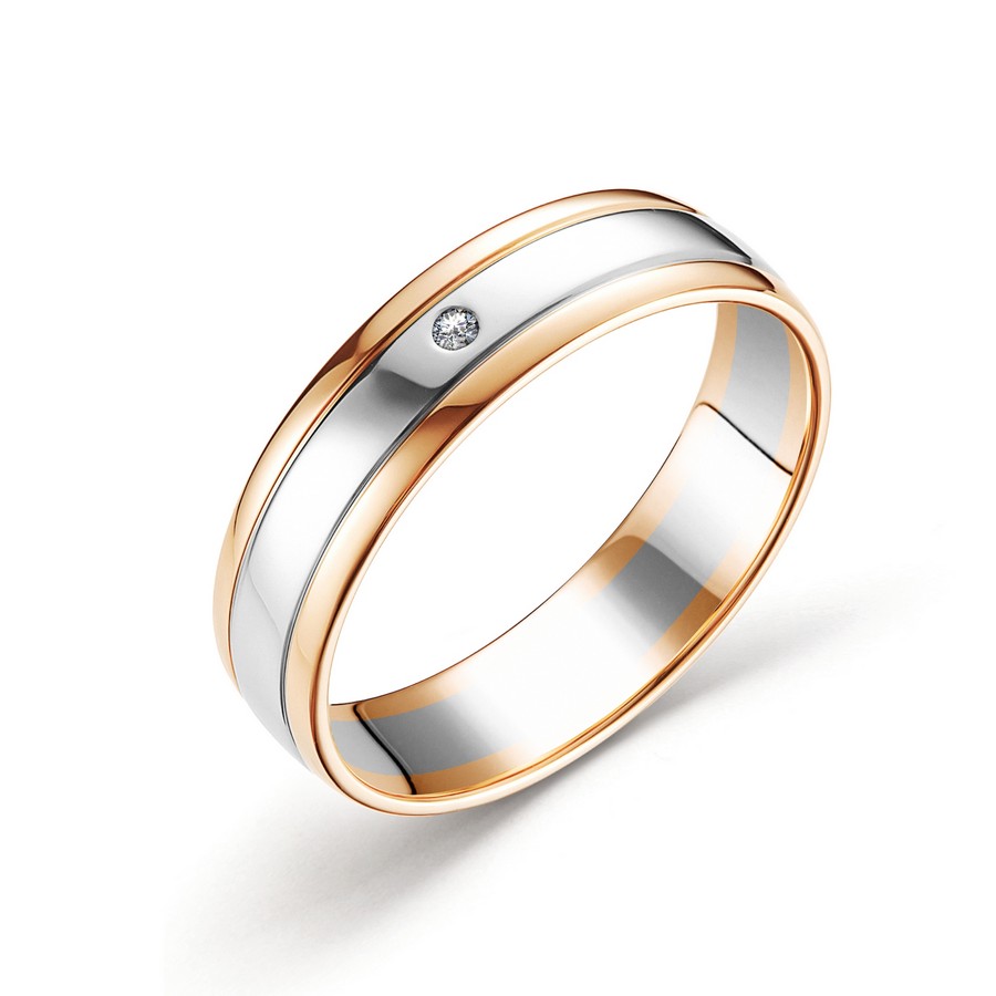Кольцо, золото, бриллиант, 12396-100.